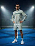 Male warm up jacket.