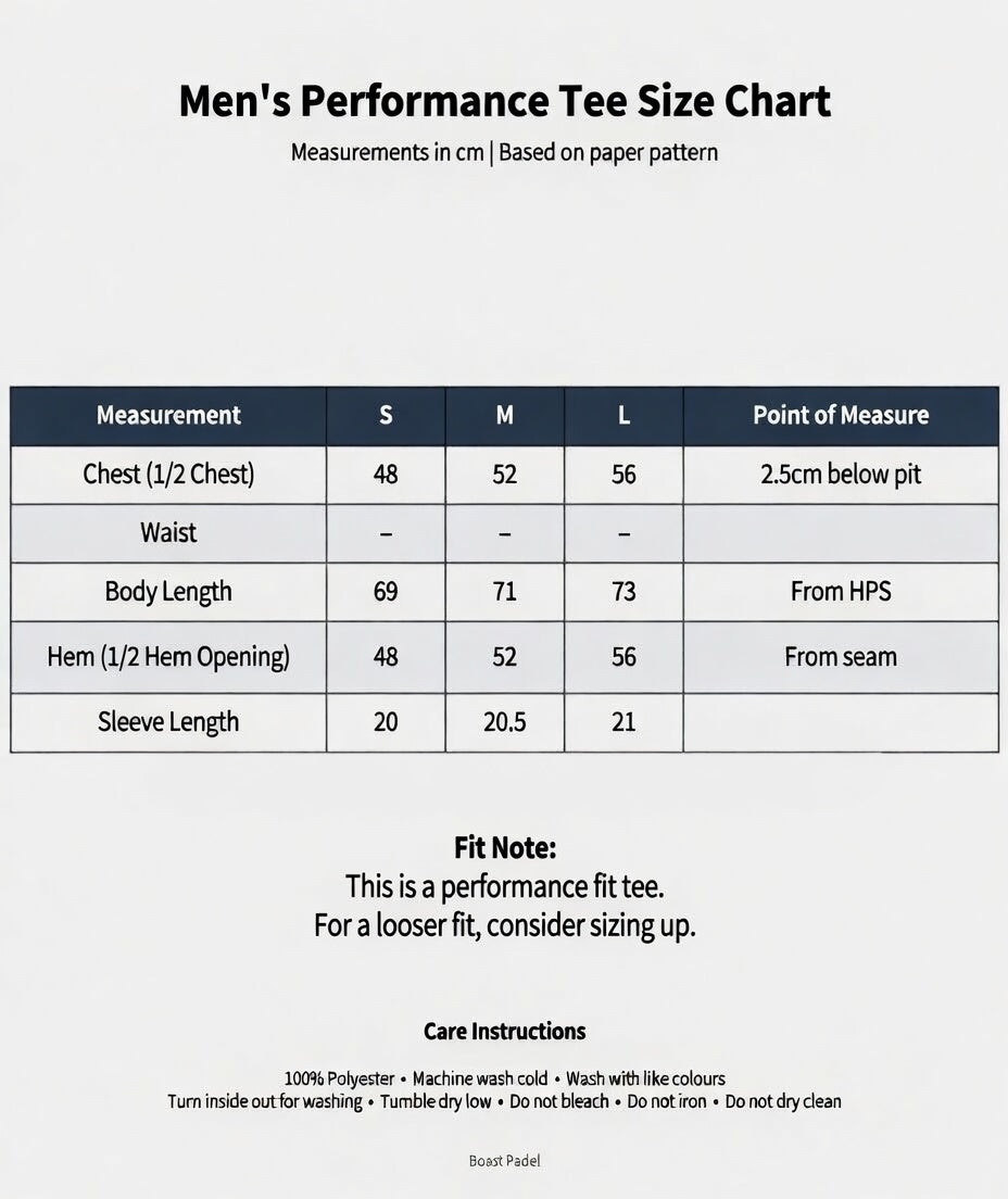 The Male performance tee.