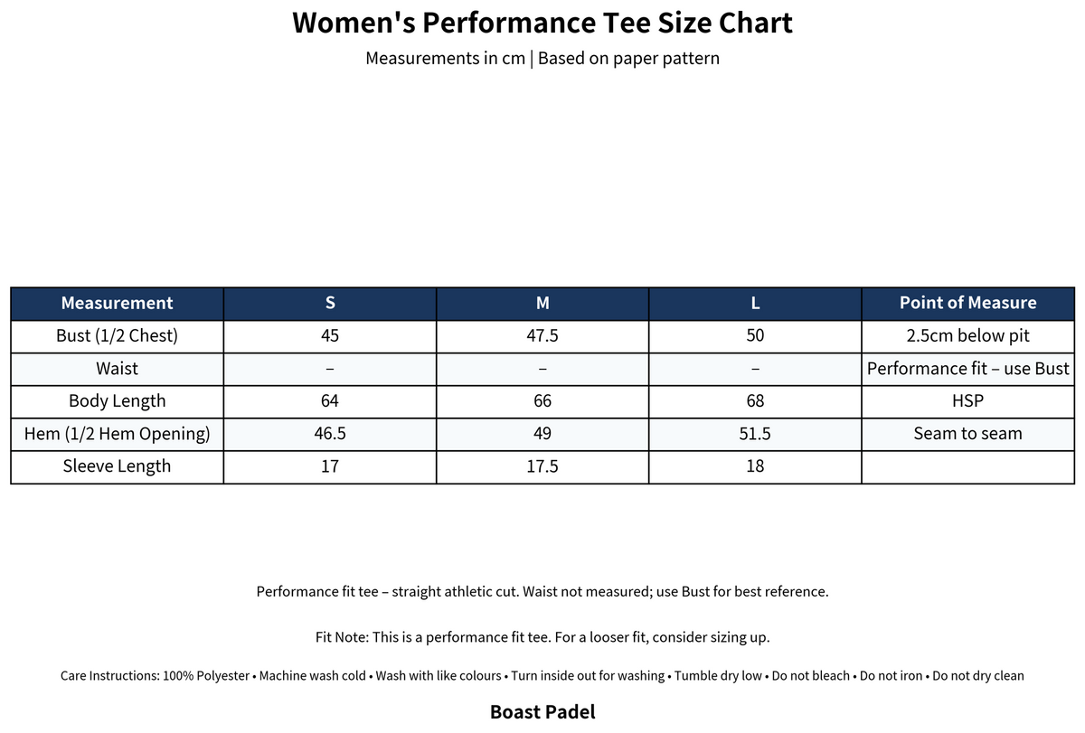 The female performance tee